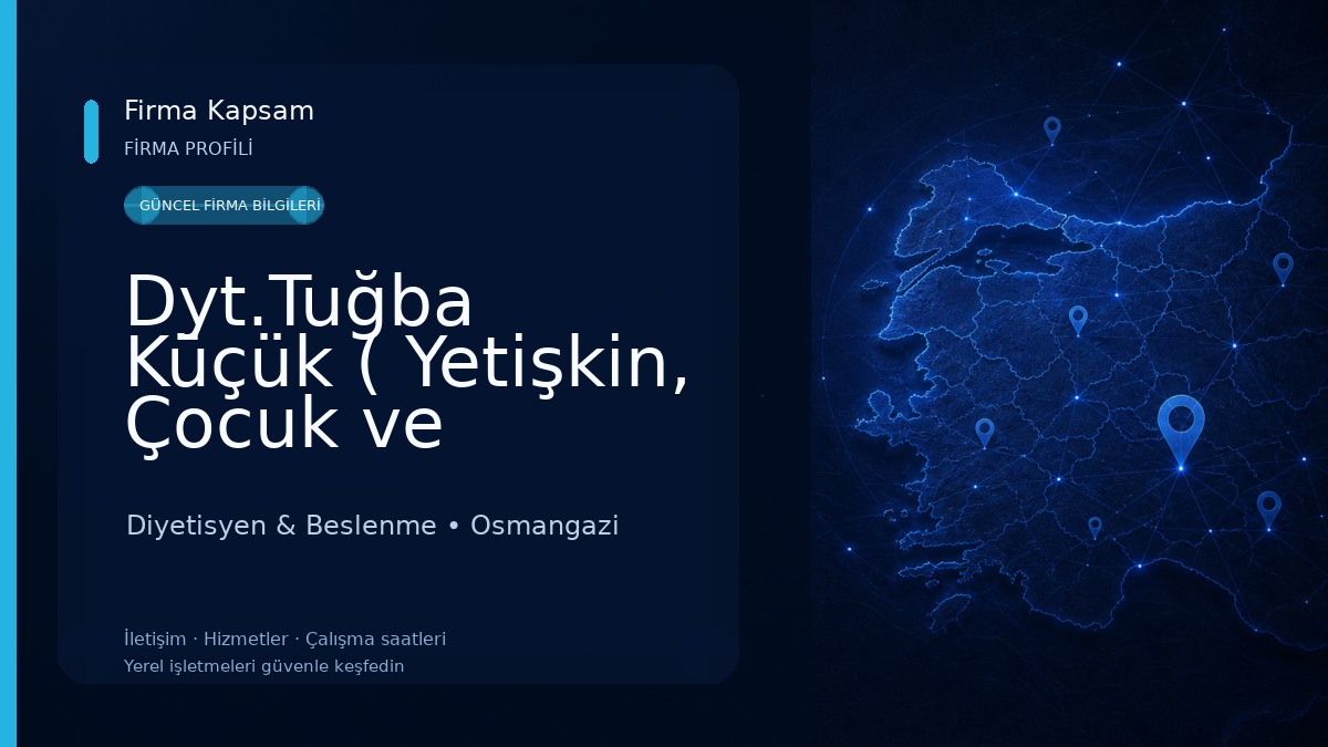 Dyt.Tuğba Küçük ( Yetişkin, Çocuk ve Fonksiyonel Tıp Diyetisyeni ) Diyetisyen & Beslenme