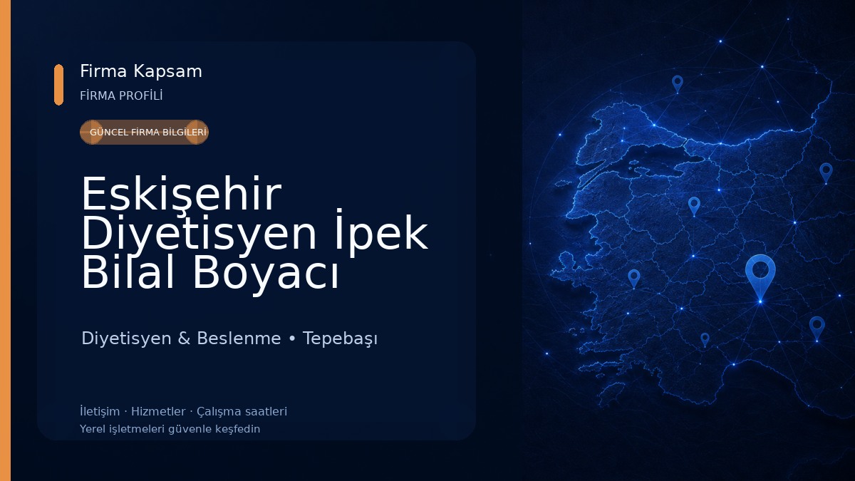 Eskişehir Diyetisyen İpek Bilal Boyacı Diyetisyen & Beslenme