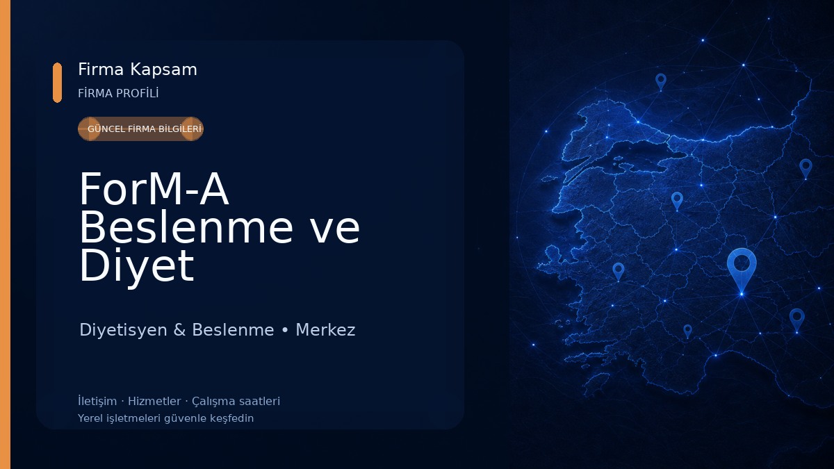 ForM-A Beslenme ve Diyet Danışmanlık Merkezi Diyetisyen & Beslenme