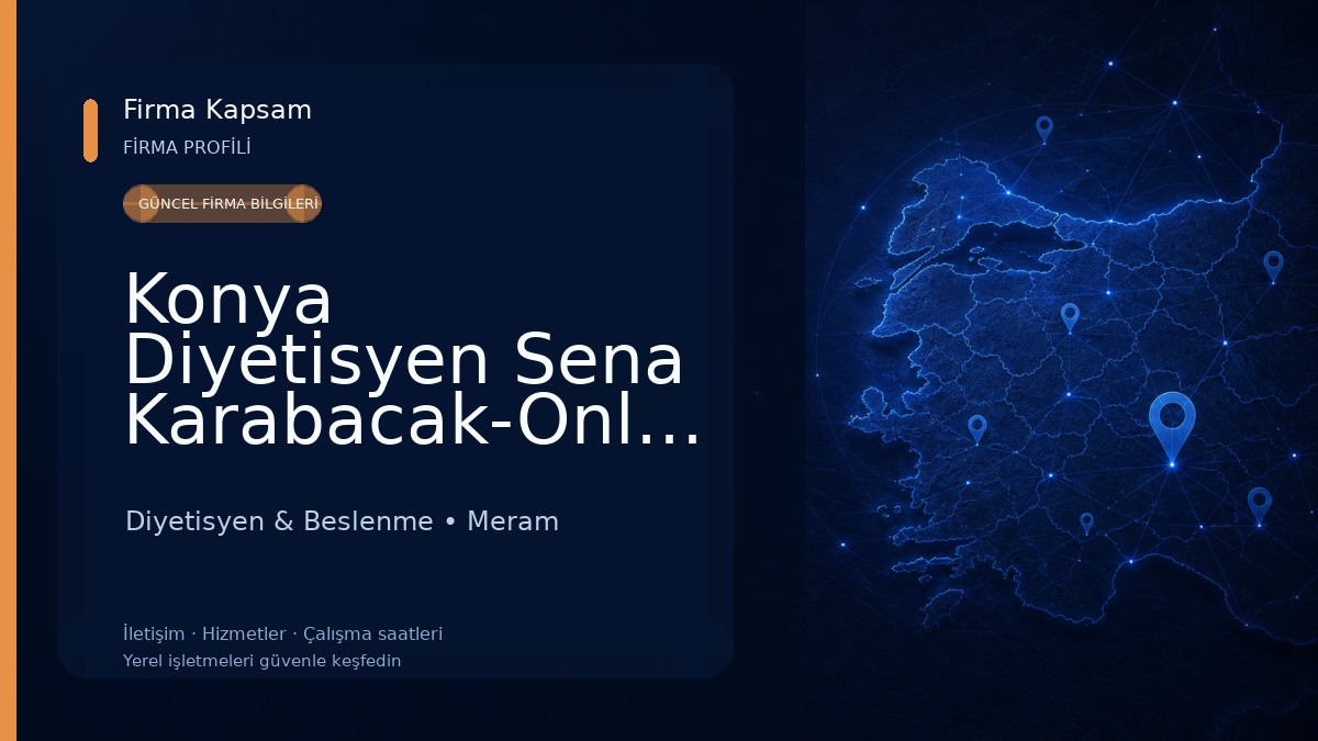 Konya Diyetisyen Sena Karabacak-Online Diyet,Kalıcı Kilo Verme,Eliminasyon Diyeti,Wonder İle Zayıflama, Diyetisyen & Beslenme