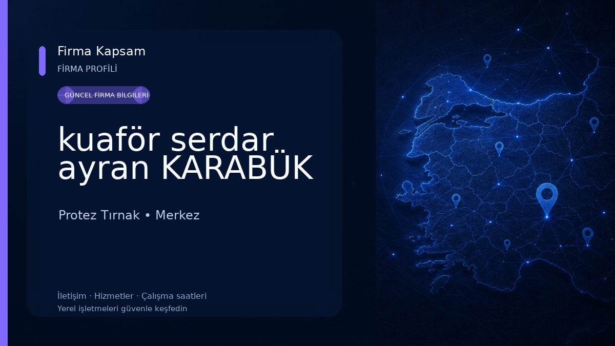 kuaför serdar ayran KARABÜK