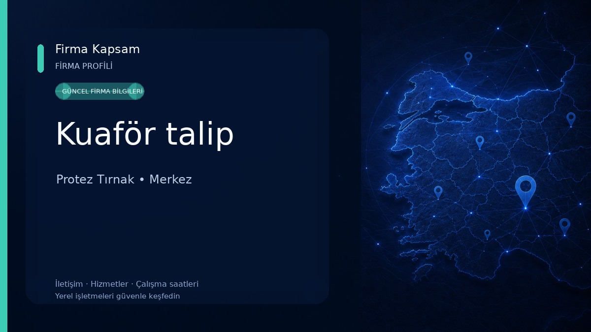 Kuaför talip