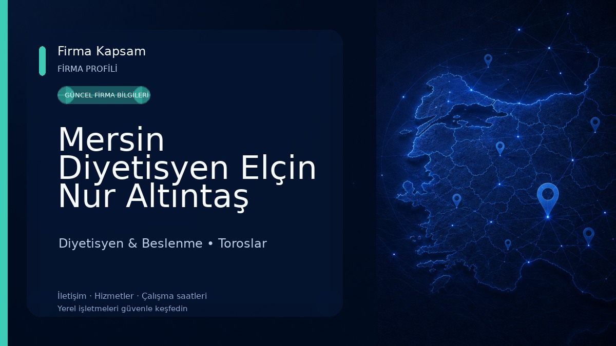 Mersin Diyetisyen Elçin Nur Altıntaş