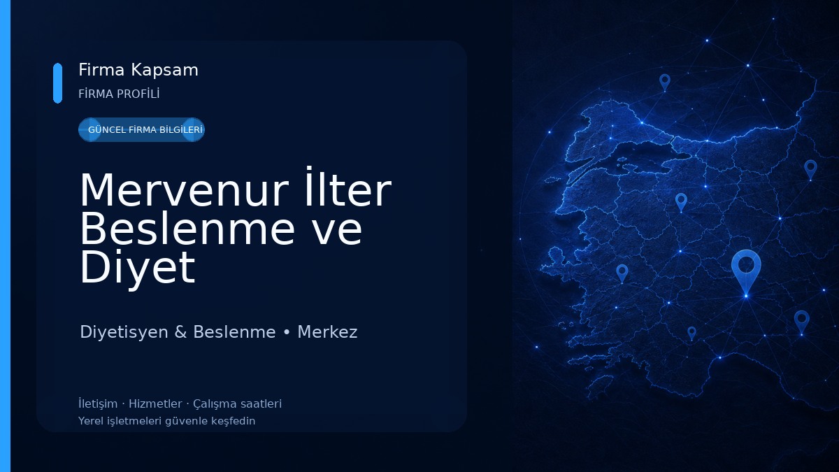 Mervenur İlter Beslenme ve Diyet Danışmanlık Merkezi Diyetisyen & Beslenme