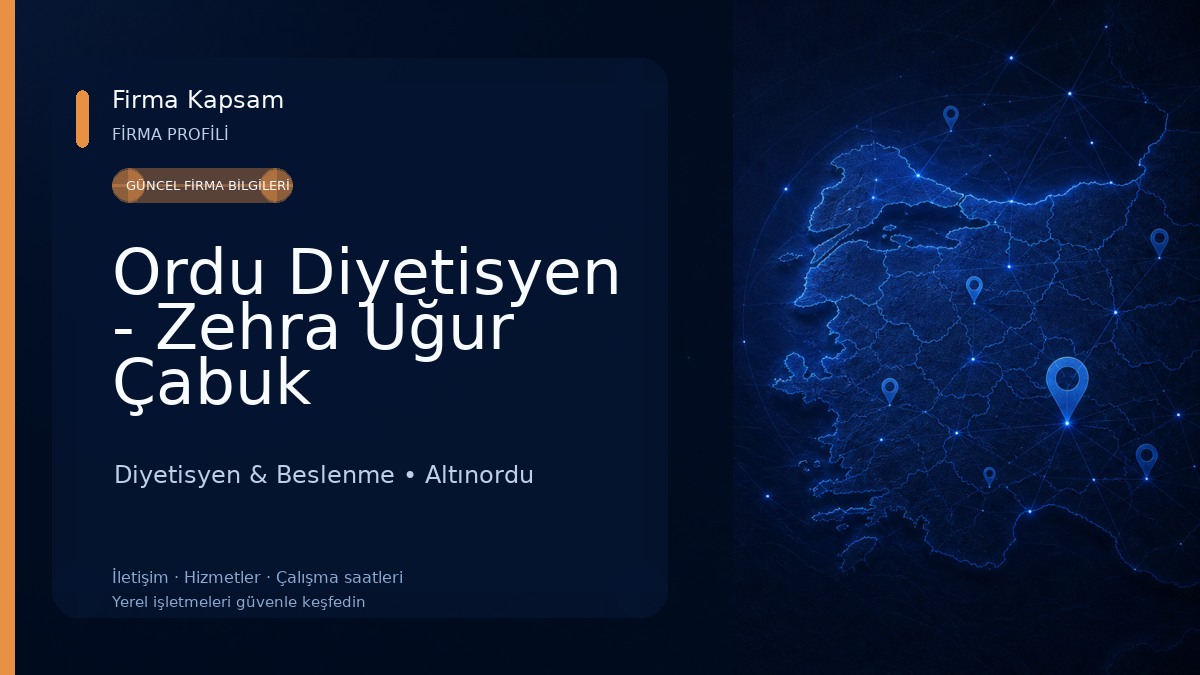 Ordu Diyetisyen - Zehra Uğur Çabuk