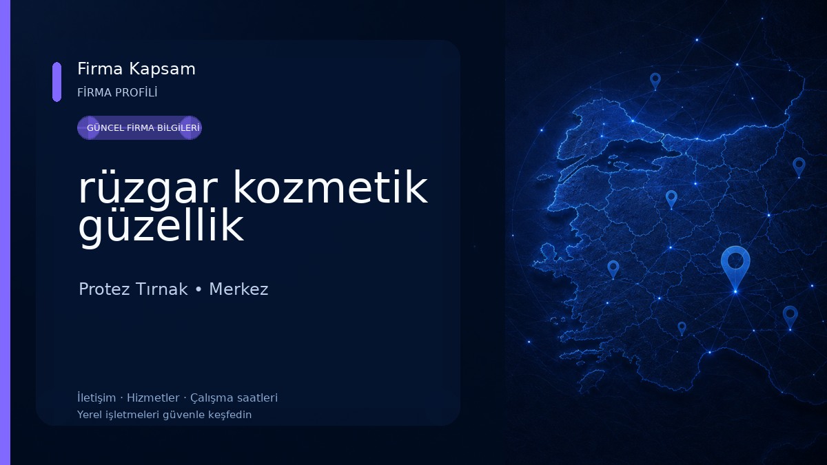 rüzgar kozmetik güzellik