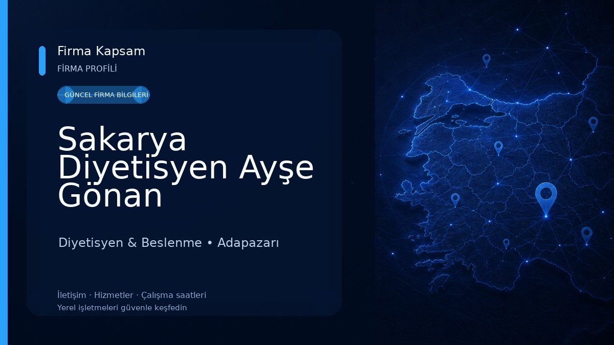 Sakarya Diyetisyen Ayşe Gönan Diyetisyen & Beslenme