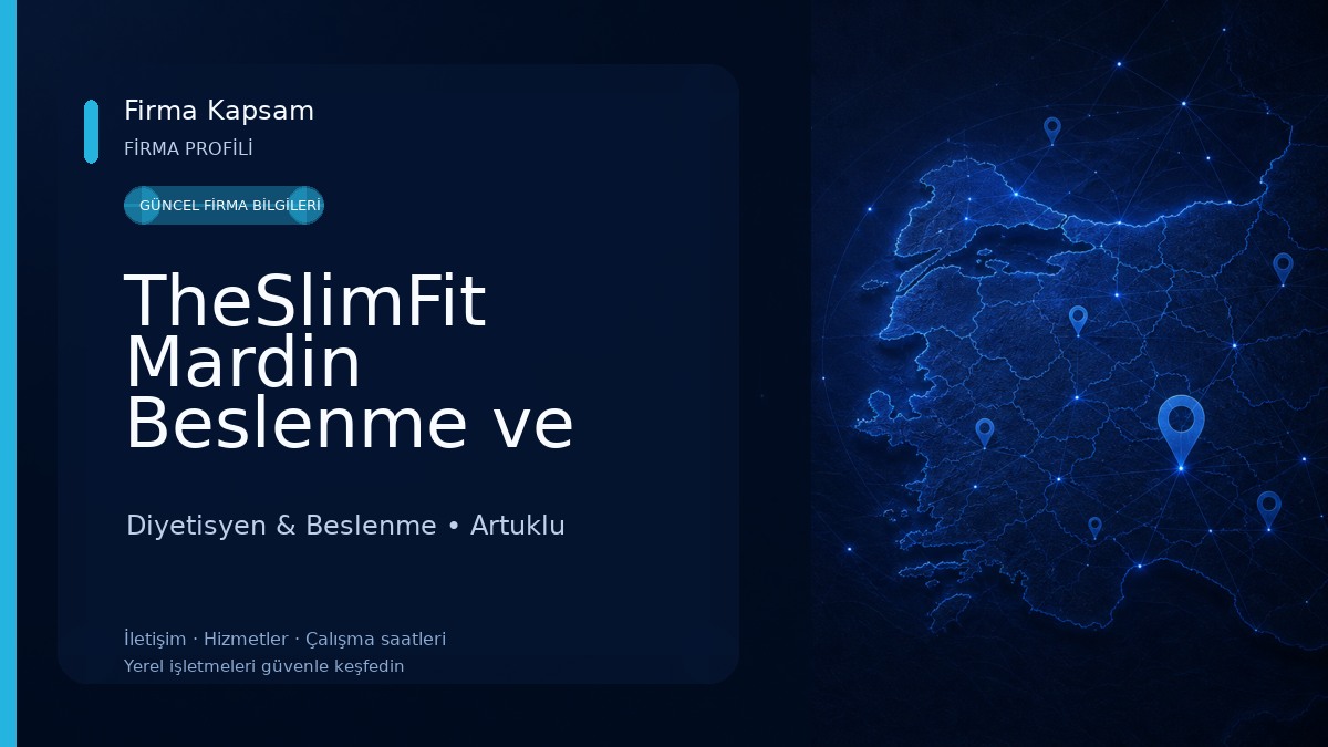 TheSlimFit Mardin Beslenme ve Diyet Kliniği Diyetisyen & Beslenme