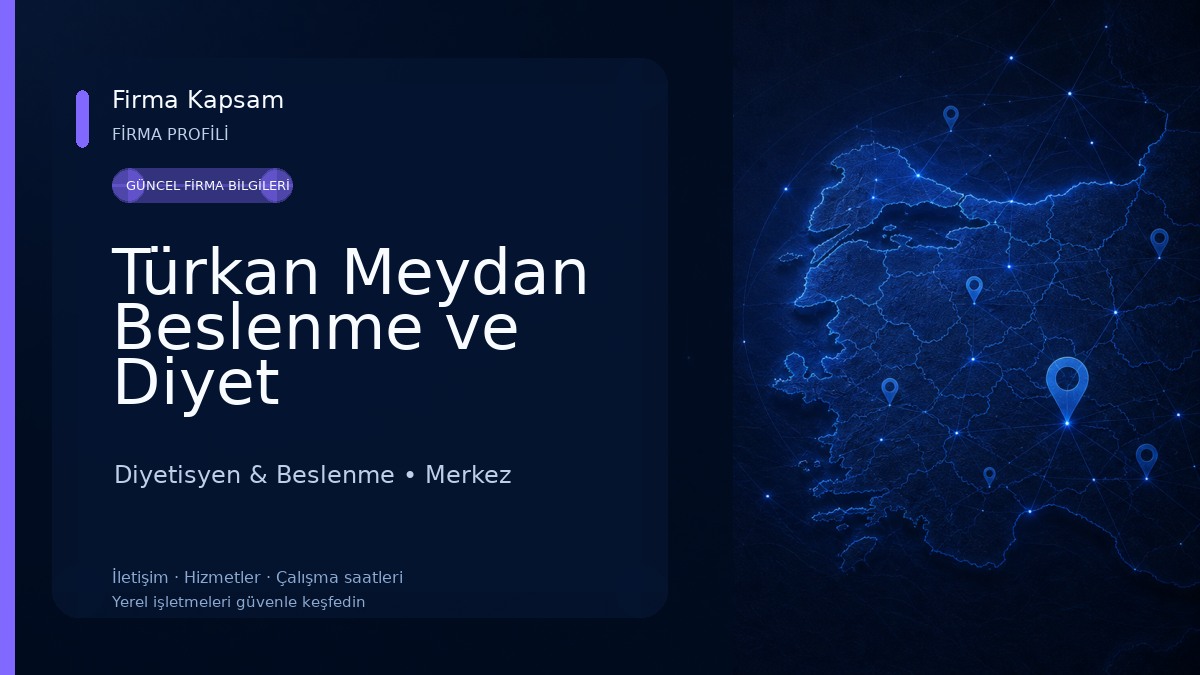 Türkan Meydan Beslenme ve Diyet Danışmanlık Merkezi Diyetisyen & Beslenme