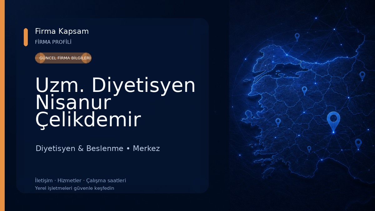 Uzm. Diyetisyen Nisanur Çelikdemir Diyetisyen & Beslenme
