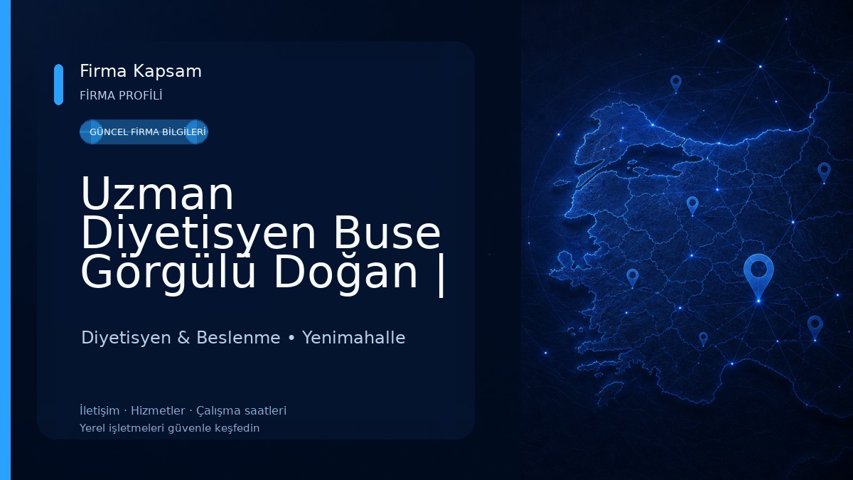 Uzman Diyetisyen Buse Görgülü Doğan | Batıkent Diyetisyen | Ankara Diyetisyen