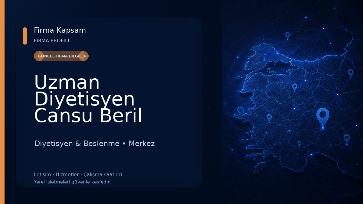 Uzman Diyetisyen Cansu Beril Beslenme Danışmanlığı / Diyet Edirne Diyetisyen & Beslenme