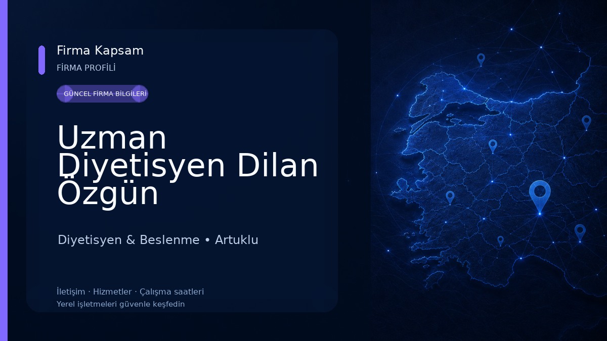 Uzman Diyetisyen Dilan Özgün Beslenme ve Diyet Merkezi Diyetisyen & Beslenme