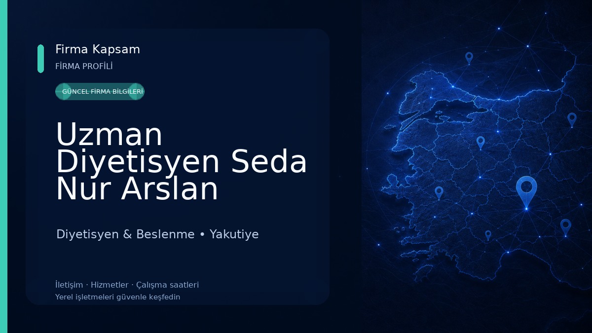 Uzman Diyetisyen Seda Nur Arslan Beslenme ve Diyet Diyetisyen & Beslenme