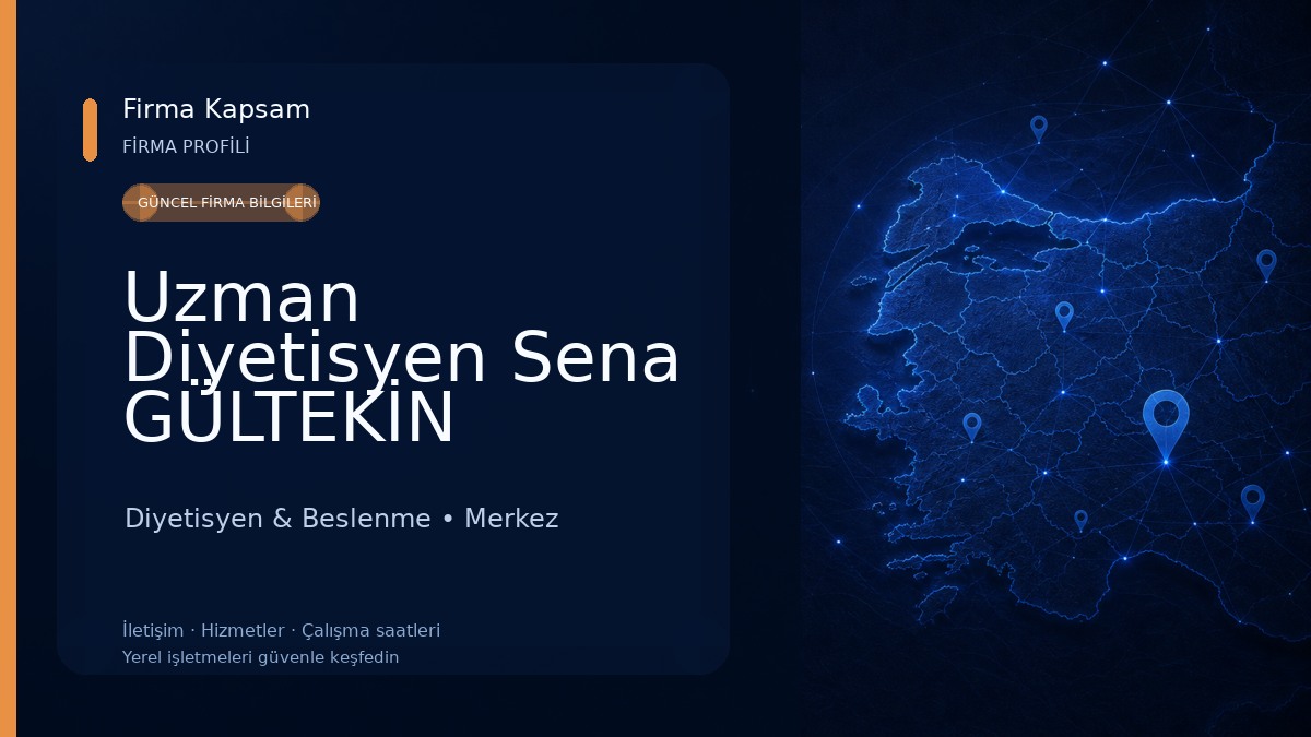 Uzman Diyetisyen Sena GÜLTEKİN