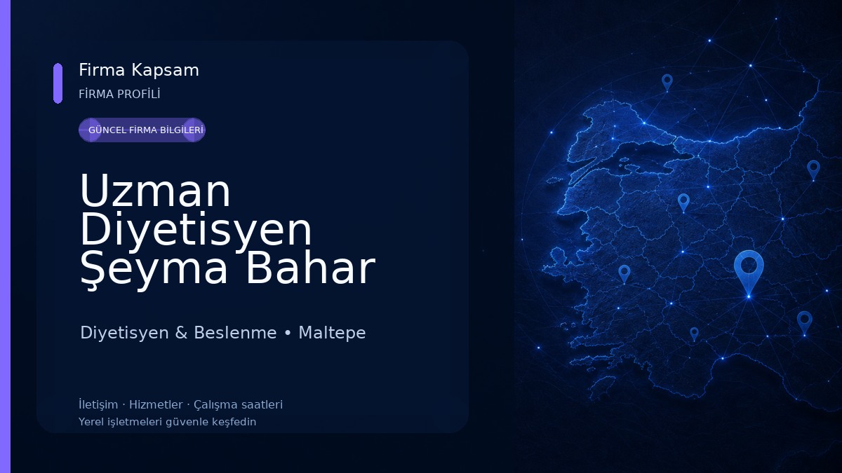 Uzman Diyetisyen Şeyma Bahar Diyetisyen & Beslenme