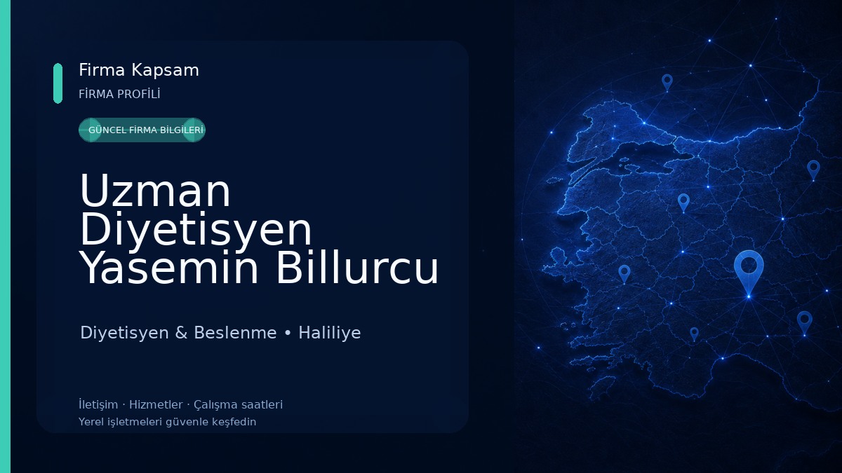 Uzman Diyetisyen Yasemin Billurcu Beslenme ve Diyet Merkezi Diyetisyen & Beslenme